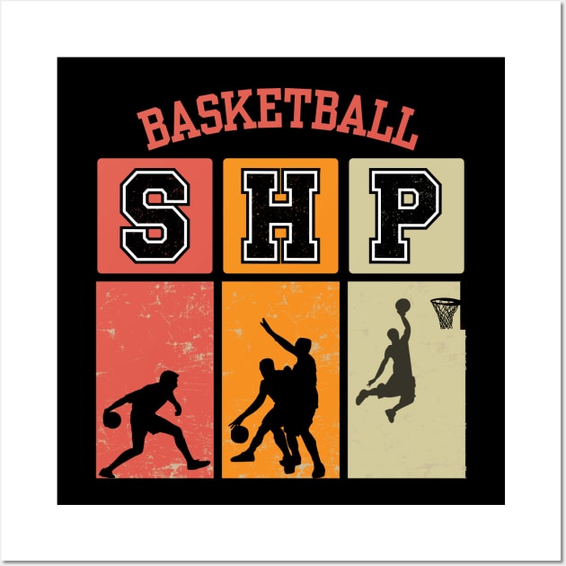 Shoot Hoop Points،basketball funny design Wall Art by "Artistic Apparel Hub"